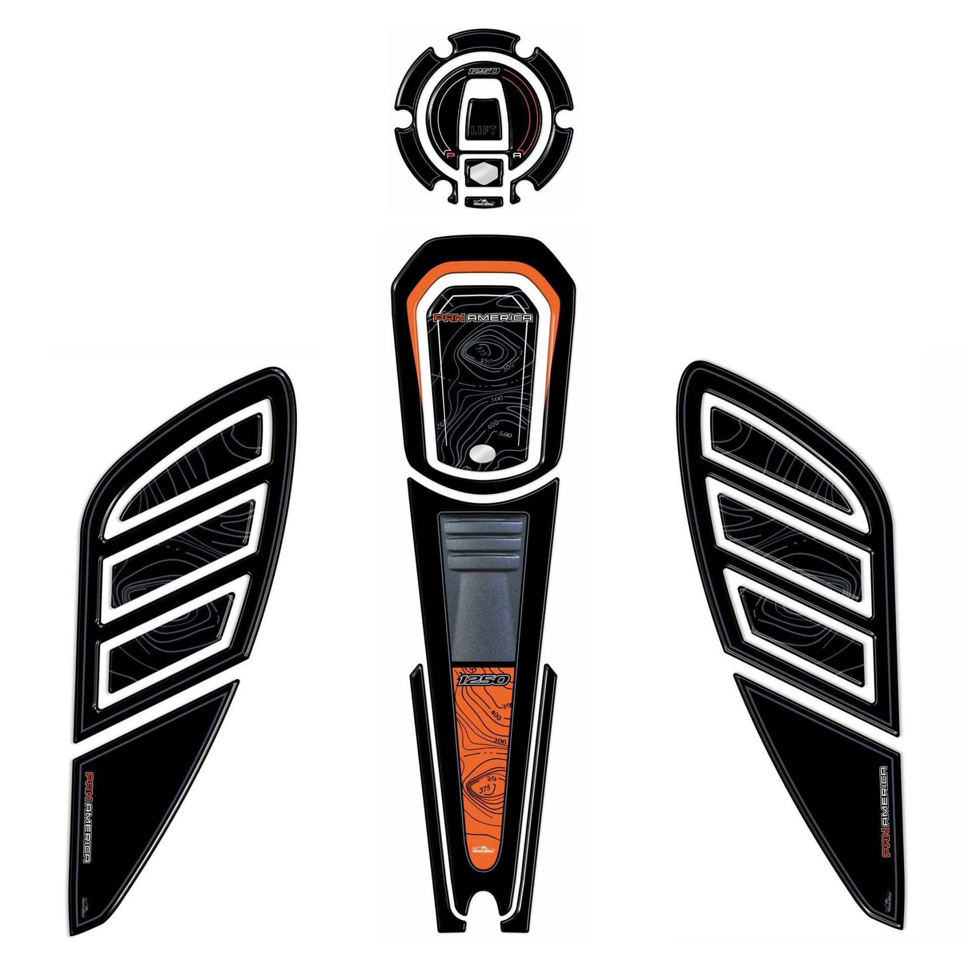 Resin Bike Aufkleber Motorrad Kompatibel Mit Harley Davidson Pan America 2021 Orange. Schutz Motorrad Tank-Schutzfolie vor Stößen und Kratzern. Kit Aufklebersatz 3D-Harzklebstoff - Stickers Resin Bike Aufkleber Motorrad Kompatibel Mit Harley Davidson Pan America 2021 Orange. Schutz Motorrad Tank-Schutzfolie vor Stößen und Kratzern. Kit Aufklebersatz 3D-Harzklebstoff - Stickers von Resin Bike