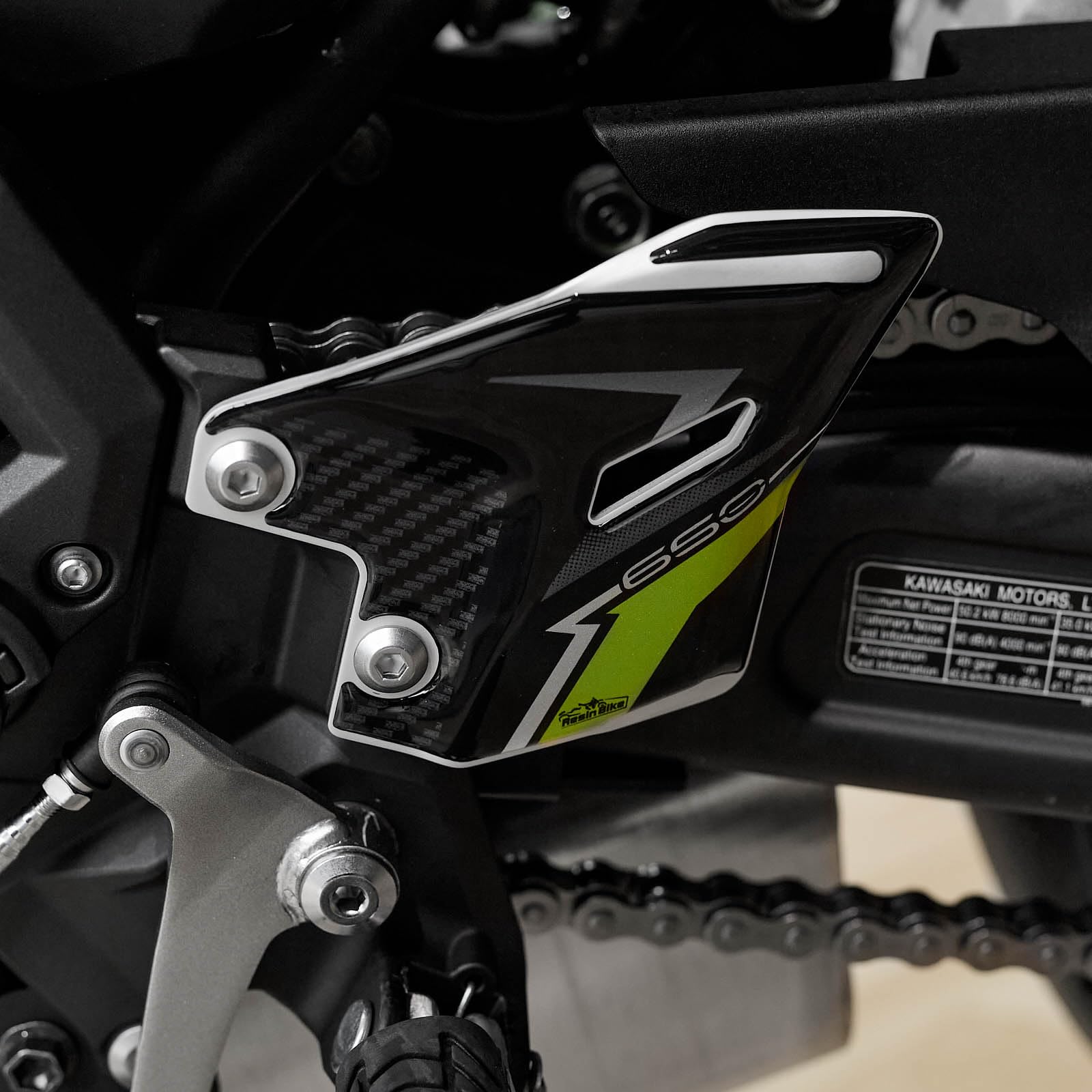 Resin Bike Aufkleber Motorrad Kompatibel Mit Kawasaki Z650 2024 Schwarz. Motorrad-Fersenschützer vor Stößen und Kratzern. Klebstoff Harz Aufkleber Set - Stickers Made in Italy Resin Bike Aufkleber Motorrad Kompatibel Mit Kawasaki Z650 2024 Schwarz. Motorrad-Fersenschützer vor Stößen und Kratzern. Klebstoff Harz Aufkleber Set - Stickers Made in Italy von Resin Bike
