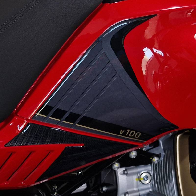 Resin Bike Aufkleber Motorrad Kompatibel Mit Moto Guzzi V100 Mandello 2023 Metall neutral. Sie schützen den Motorradtank vor Stößen und Kratzern. 3D Klebstoff Harz Aufkleber Set - Stickers von Resin Bike