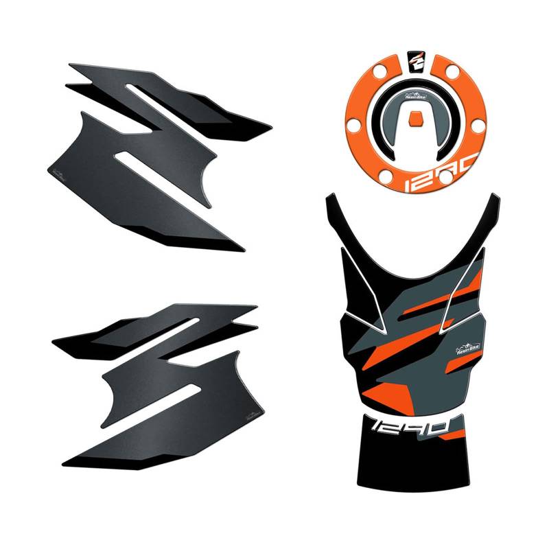 Kit Tank Basic Aufkleber 3D Kompatibel mit KTM 1290 Super Adventure S 2021-2023 von Resin Bike