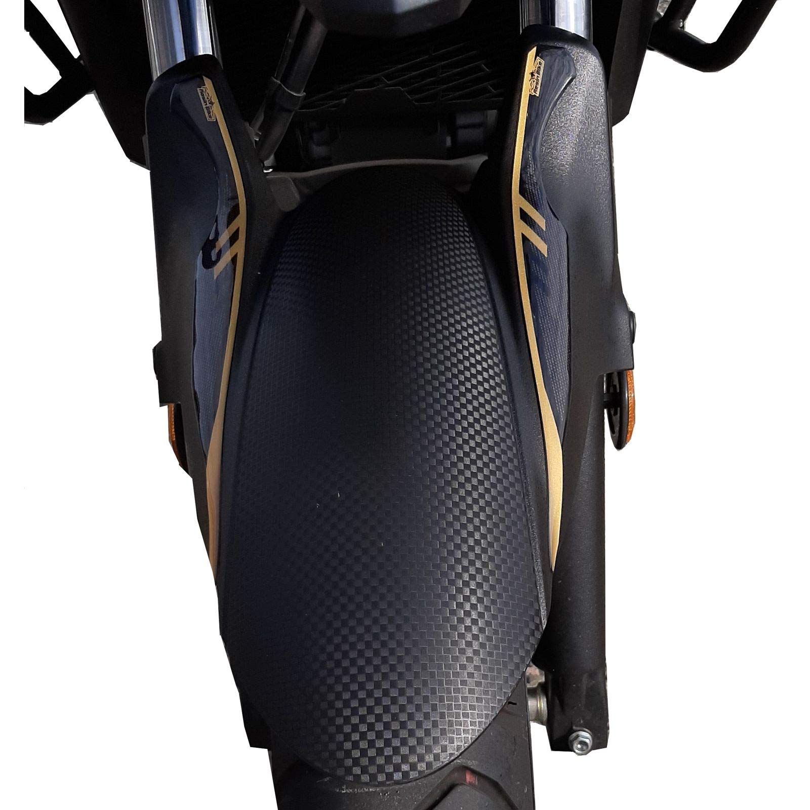 Resin Bike Aufkleber für Motorrad Kompatibel mit Suzuki V-Strom 650 XT ABS 2020 2021. Kotflügelschutz vor Stößen und Kratzern. 3D-Harzklebstoff - Stickers - Made in Italy von Resin Bike