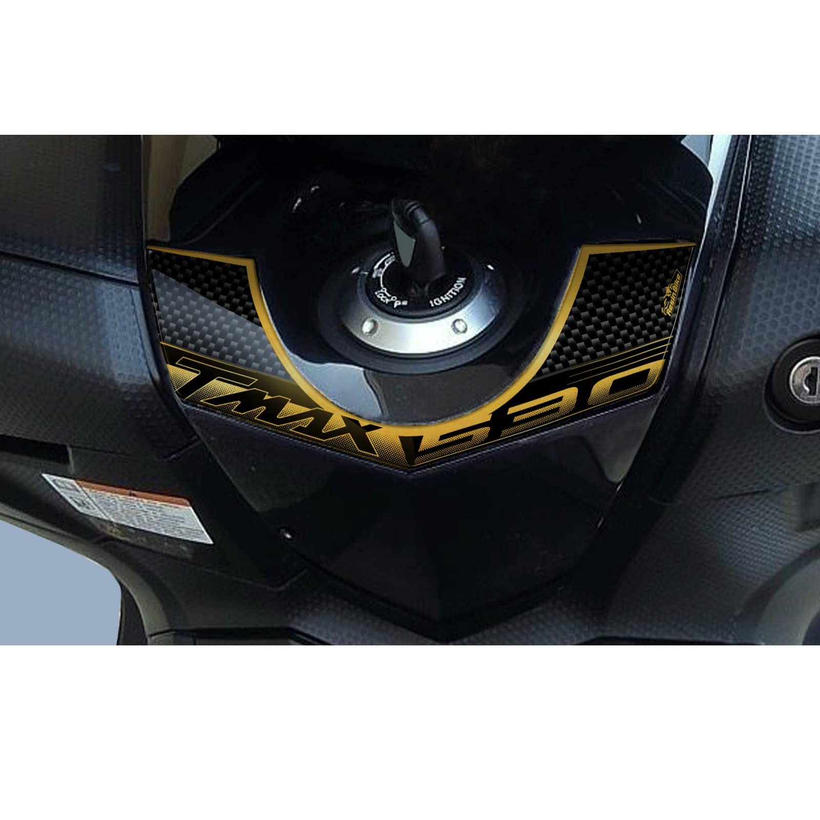Resin Bike Aufkleber für Motorrad Kompatibel mit Yamaha Tmax 530 2012 2016. Schlüsselschutz vor Stößen und Kratzern. 3D-Harzklebstoff – Stickers - Made in Italy von Resin Bike