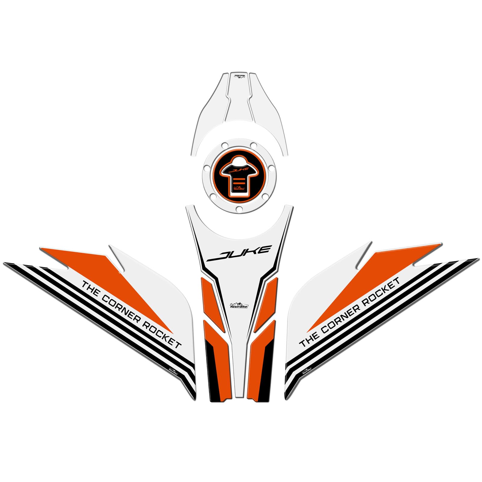 Resin Bike Kit Aufkleber Motorrad Kompatibel Mit KTM 390 Duke 2021-2023. Schutz Motorrad Tank-Schutzfolie vor Stößen und Kratzern. Kit Aufklebersatz 3D-Harzklebstoff - White Stickers Resin Bike Kit Aufkleber Motorrad Kompatibel Mit KTM 390 Duke 2021-2023. Schutz Motorrad Tank-Schutzfolie vor Stößen und Kratzern. Kit Aufklebersatz 3D-Harzklebstoff - White Stickers von Resin Bike