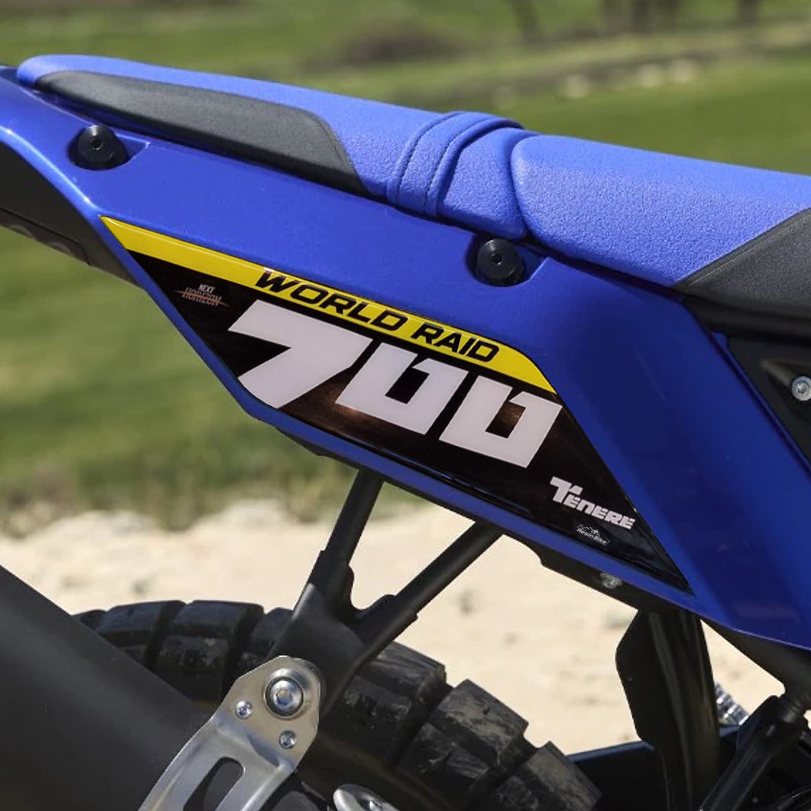 Resin Bike Aufkleber für Motorrad Kompatibel mit Yamaha Tenere 700 World Raid 2023 2022. Seitenschutzgitter vor Stößen und Kratzern. Paar 3D-Harzklebstoff - Stickers - Made in Italy von Resin Bike