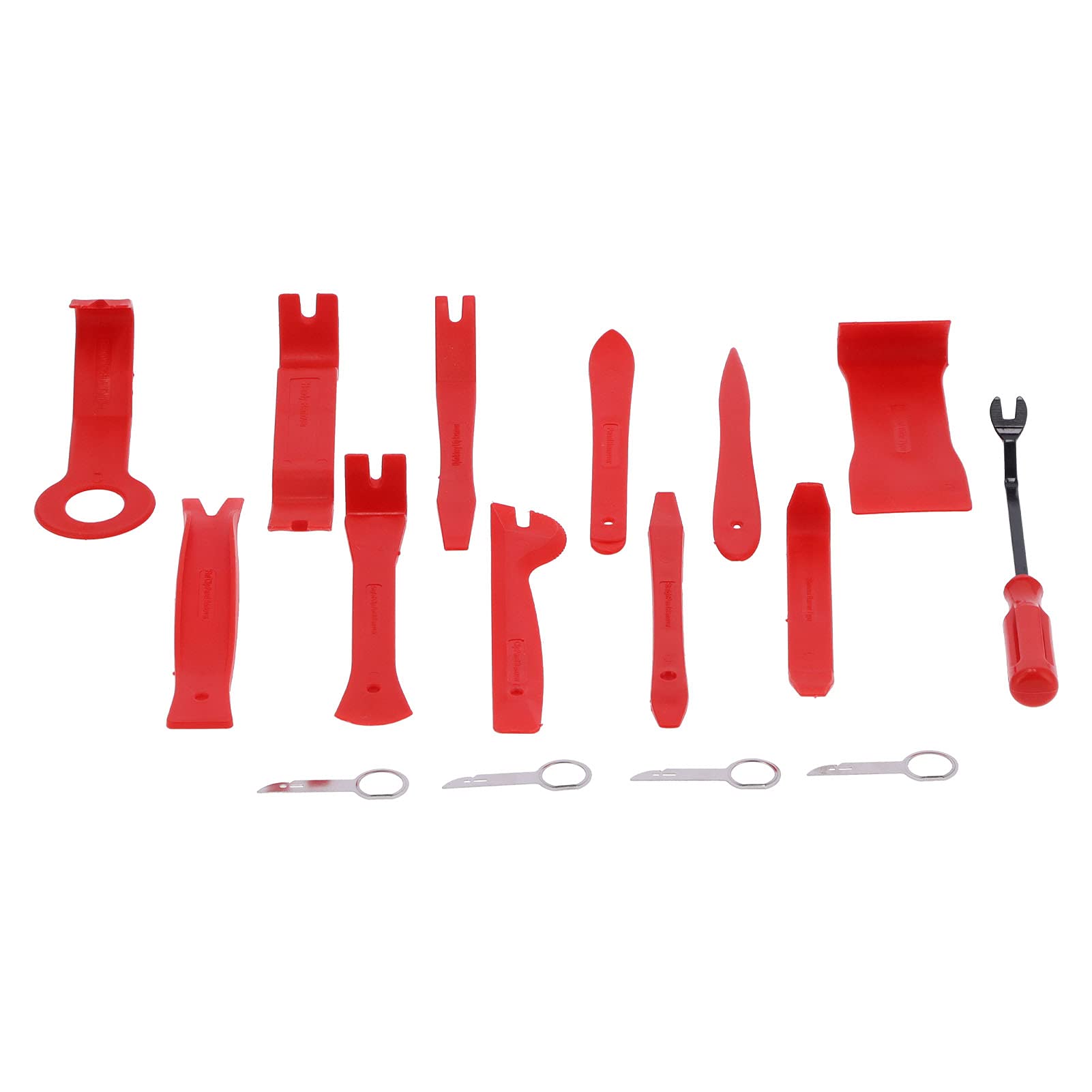 Resefinem 16PCS Auto Entfernung Tool Trim Pry Audio Reparatur -Set Kit für Autotürtafel Instrumente Schreibtisch Blau ideal zum Zerlegen der Instrumentenpanel und des Audio -CD (Red) von Respicefinem