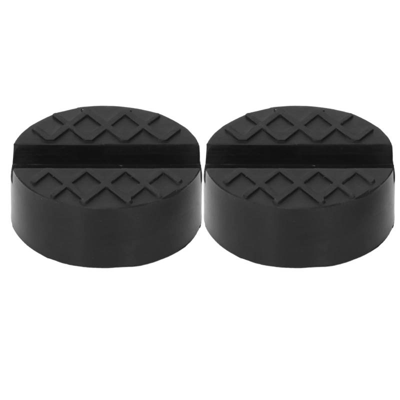 Resefinem 2 -Stcs -Gummi -Jack -Pad mit guter Anpassungsfähigkeit Universal Slotted Jacking Hift Puck Wiederverwendbares Jackpolsteradapter aus Gummigröße ca. 65 x 35 mm mit von Respicefinem