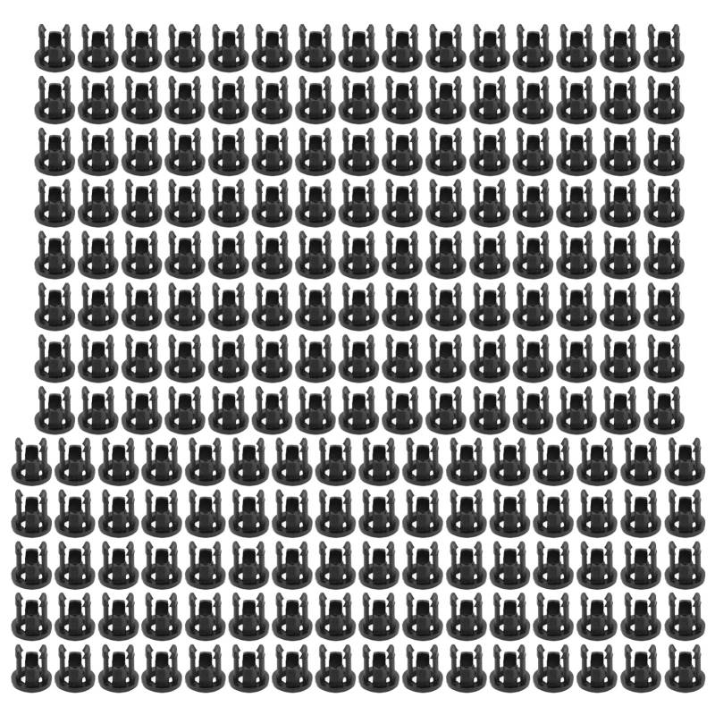 Resefinem 200pcs Kunststoff -LED -Halter Licht Montagehalter Lampen -Dioden -Basis -Clipplatte 5mm schwarz ideal für LED -Lampen -Installation Professional und einfach zu von Respicefinem