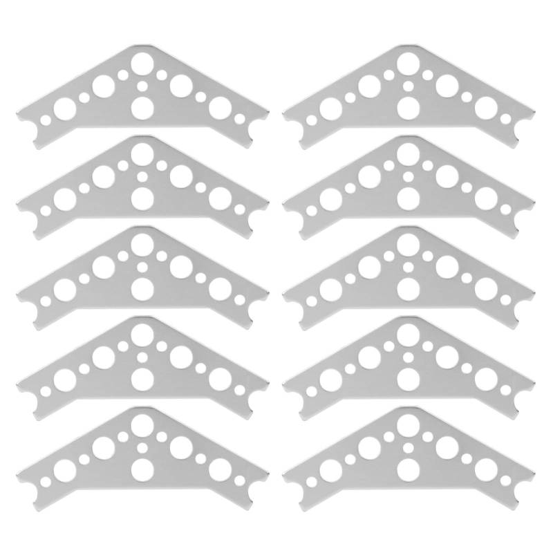 Respicefinem 10 Pcs Gusset 120 Degrees 7005 Aluminum Robotic Connection Gusset for TETRIX PRIME Enhance Construction Strength And Expand Options von Respicefinem
