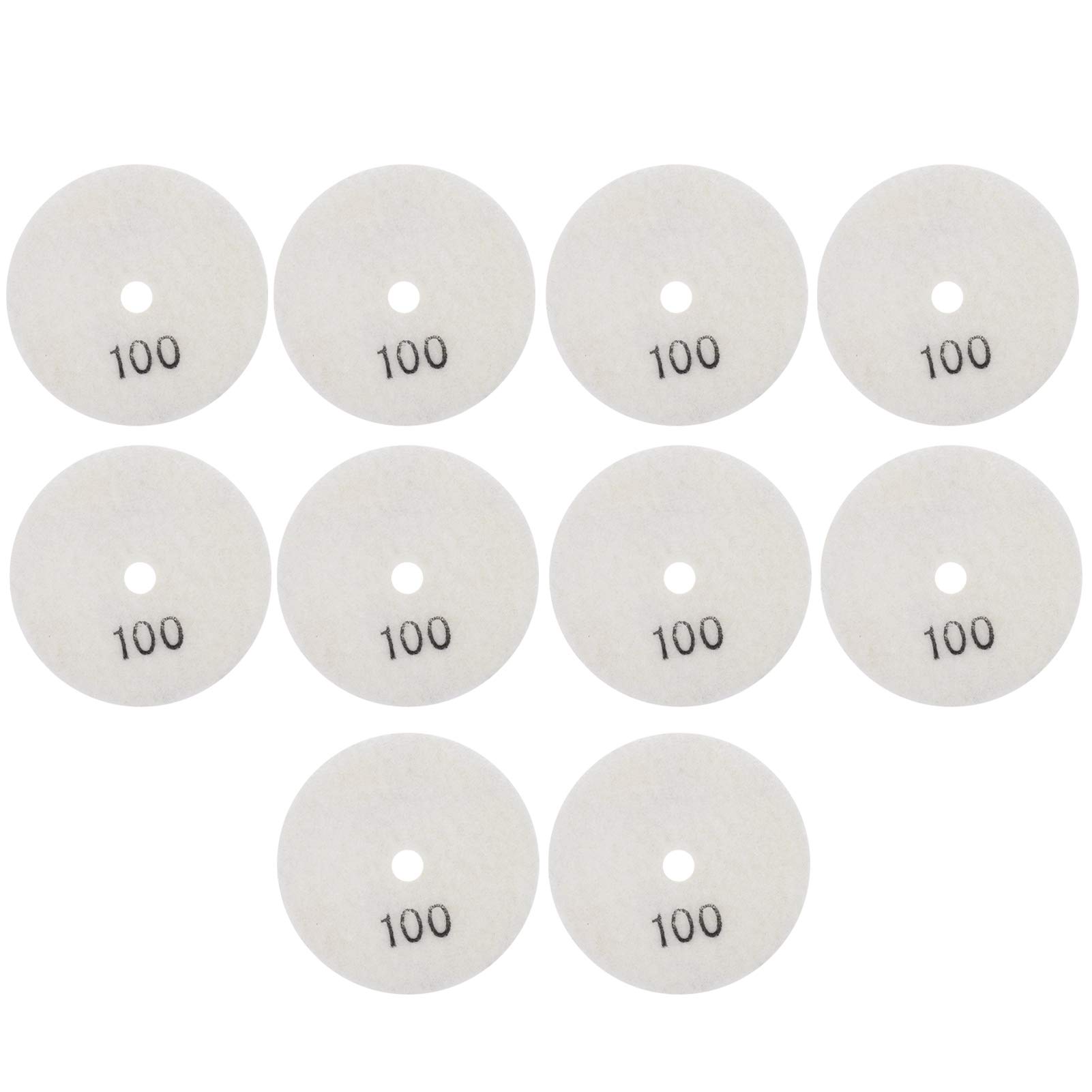 Respicefinem 10pcs 3in Schleifscheiben Pads Polierendiamant Marmorbetonsteine ​​100 Mesh hochwertige Diamantpulver in Harz imprediert zum Nass oder trockenen Polieren mit von Respicefinem