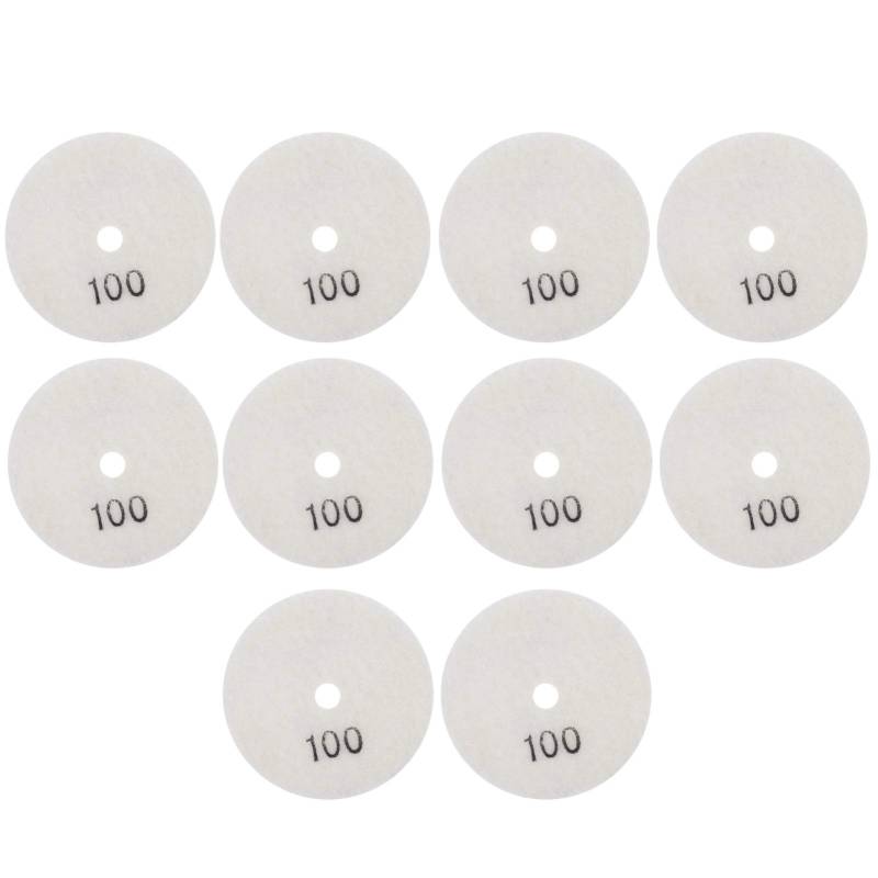 Respicefinem 10pcs 3in Schleifscheiben Pads Polierendiamant Marmorbetonsteine ​​100 Mesh hochwertige Diamantpulver in Harz imprediert zum Nass oder trockenen Polieren mit von Respicefinem