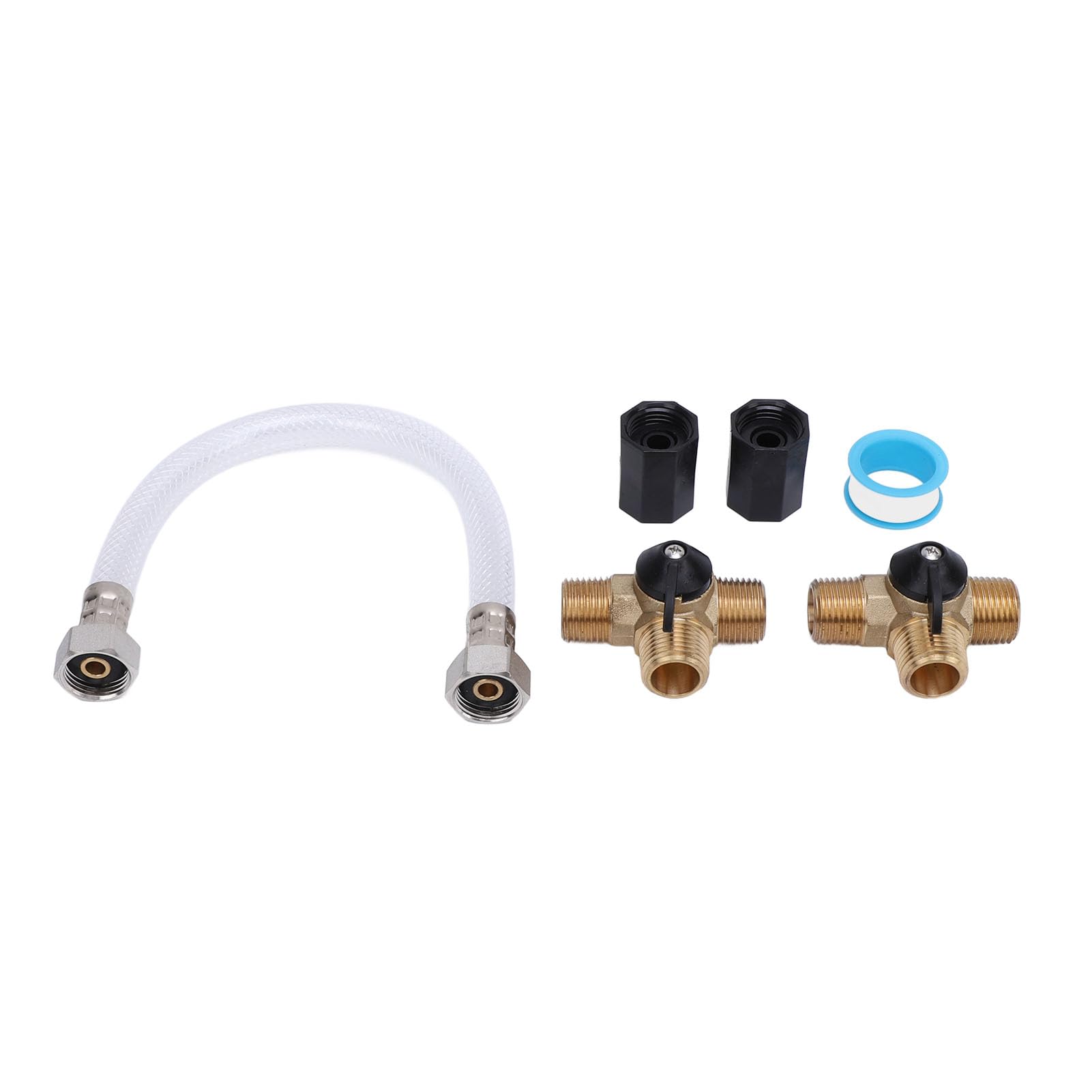 Respicefinem Resefinem RV Warmwasserbereiter Bypass -Kit mit 12 Zoll verstärktem Schlauch 1/2 NPT Messing -T -Shirt -Ventile Rohrbeschläge und Versiegelungsband gesetzt kostengünstige Lösung Respicefinem Resefinem RV Warmwasserbereiter Bypass -Kit mit 12 Zoll verstärktem Schlauch 1/2 NPT Messing -T -Shirt -Ventile Rohrbeschläge und Versiegelungsband gesetzt kostengünstige Lösung von Respicefinem