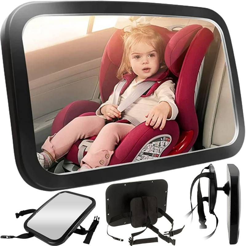 Retoo Baby Spiegel Auto Rückbank, Kinder Autospiegel, Rücksitzspiegel für eine Sichere Fahrt, Auto-Rückspiegel für Babyschale, Autositz-Spiegel, Kindersitz, 360 Schwenkbar von Retoo