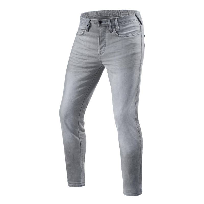 Revit Piston 2 SK Motorrad Jeans (Light Grey,Short 30) von Revit