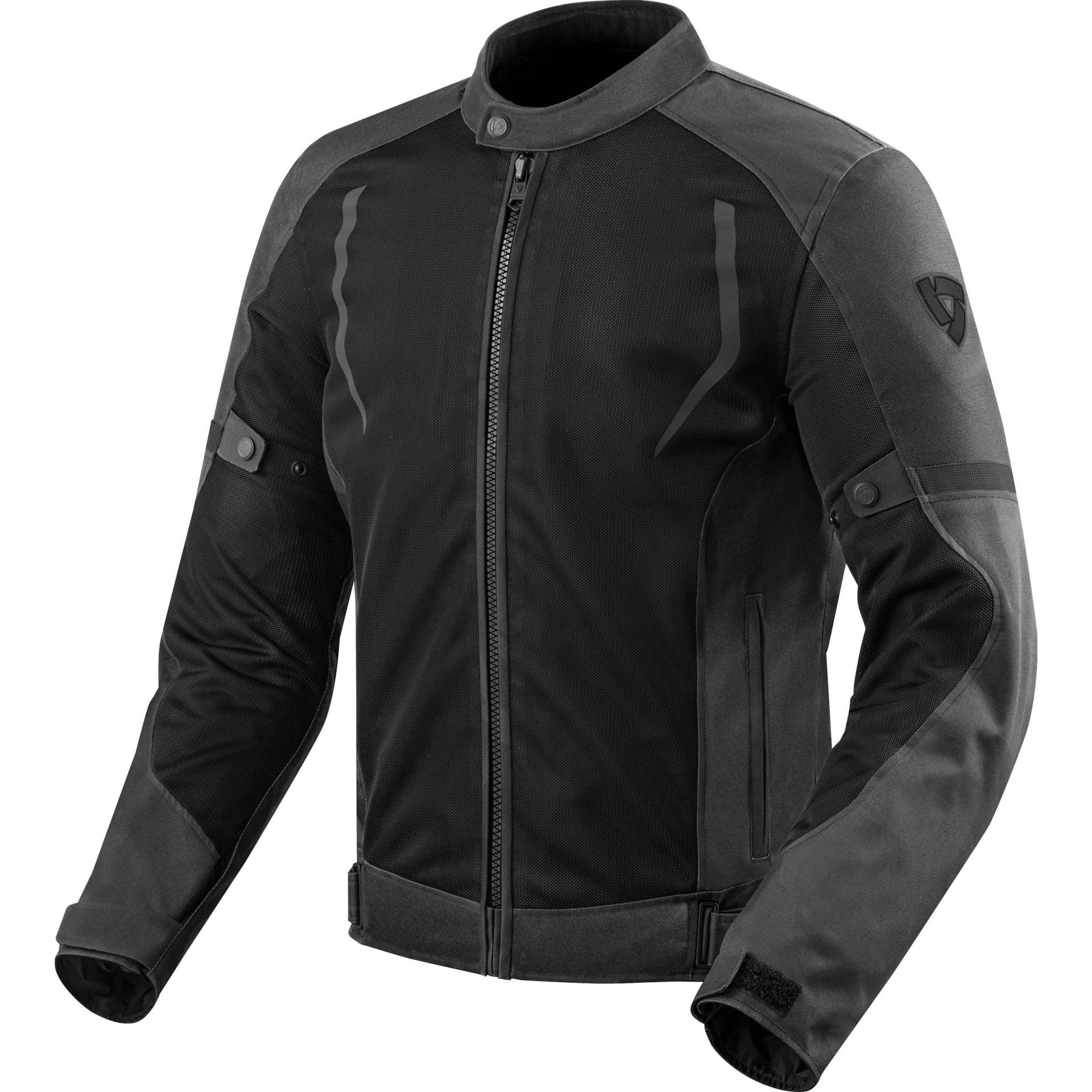 REV'IT! Motorradjacke mit Protektoren Motorrad Jacke Torque Textiljacke schwarz XL, Herren, Tourer, Sommer von Revit