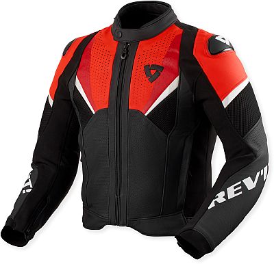 Revit Automate, Lederjacke - Schwarz/Neon-Rot - 56 von Revit