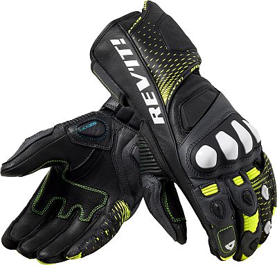 Revit Control, Handschuhe - Schwarz/Neon-Gelb/Weiß - XL von Revit