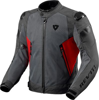 Revit Control Air H2O, Textiljacke wasserdicht - Grau/Rot - 3XL von Revit