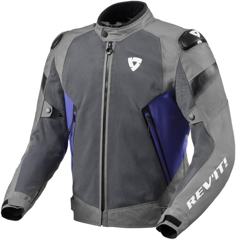 Revit Control Air H2O wasserdichte Motorrad Textiljacke, grau/blau, XL von Revit