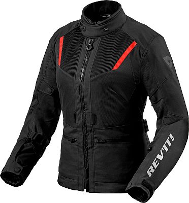 Revit Levante 2 H2O, Textiljacke wasserdicht Damen - Schwarz/Rot - 38 von Revit