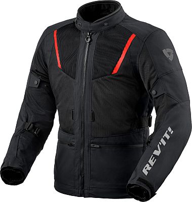 Revit Levante 2 H2O, Textiljacke wasserdicht - Schwarz/Rot - XXL von Revit