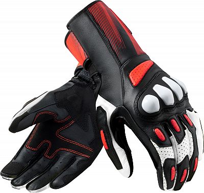Revit Metis 2, Handschuhe - Schwarz/Neon-Rot/Weiß - L von Revit