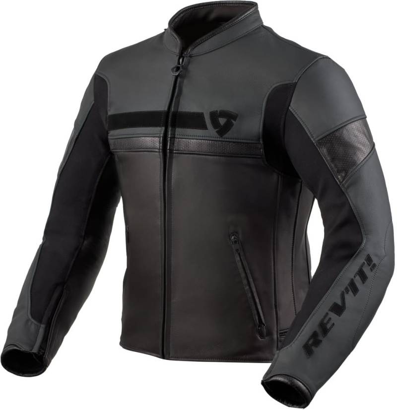 Revit Mile Motorrad Lederjacke, schwarz, 52 von REV'IT!