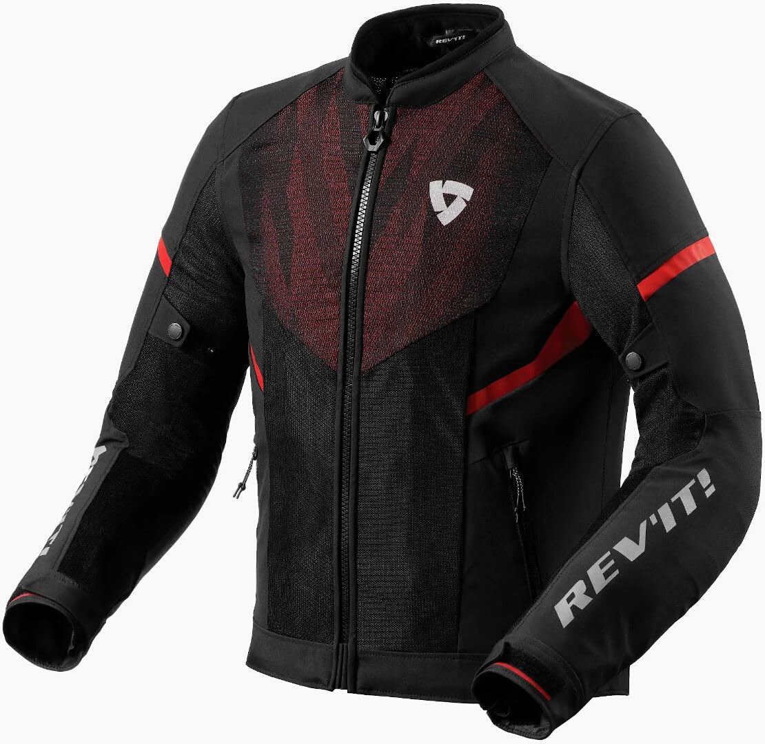 Revit Motorradjacke Hyperspeed 2 GT Air Men Jacket Sommerjacke, Schwarz Neon Rot, M von Revit