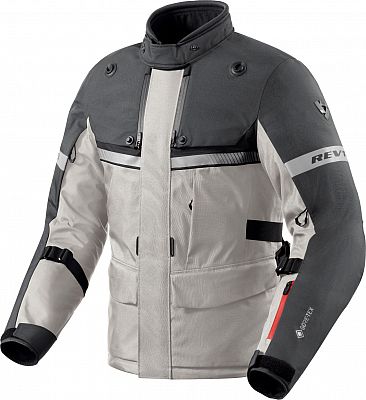 Revit Poseidon 3 GTX, Textiljacke Gore-Tex - Silber/Dunkelgrau - XL von Revit