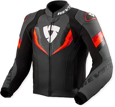 Revit Quantum 3, Lederjacke - Schwarz/Neon-Rot - 56 Revit Quantum 3, Lederjacke - Schwarz/Neon-Rot - 56 von Revit