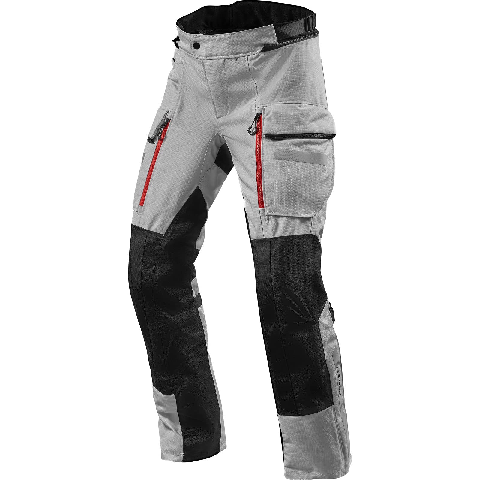 Revit Sand 4 H2O Motorrad Textilhose Silber/Schwarz M von Revit