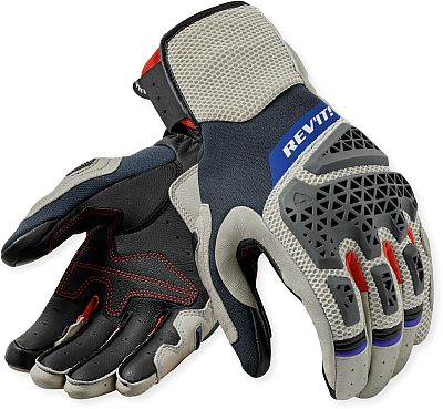 Revit Sand 5, Handschuhe - Hellgrau/Blau/Red - XXL von Revit