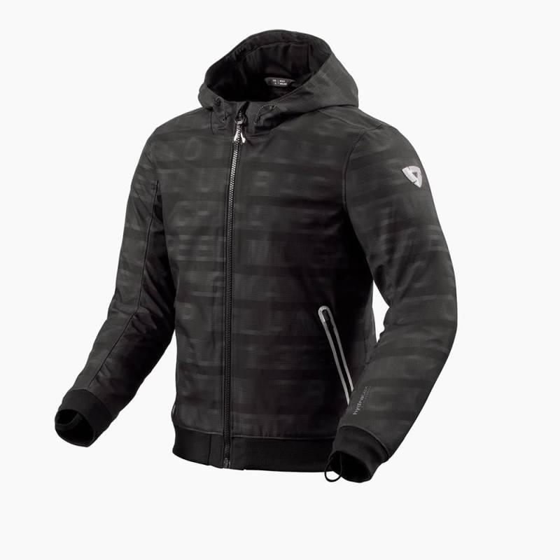 Revit Saros WB Letters Motorrad Textiljacke, schwarz/anthrazit/rot, XL von REV'IT!