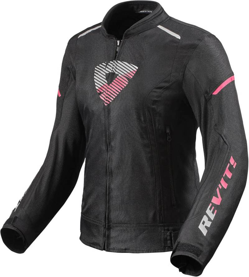Revit Sprint H2O Damen Motorrad Textiljacke, schwarz/pink, 38 von REV'IT!