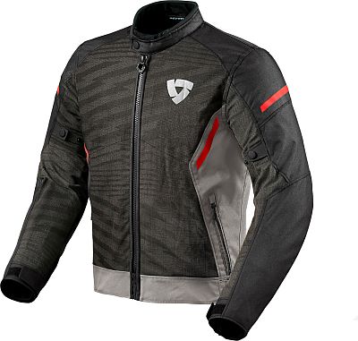 Revit Torque 2 H2O, Textiljacke wasserdicht - Schwarz/Grau/Rot - 3XL von Revit