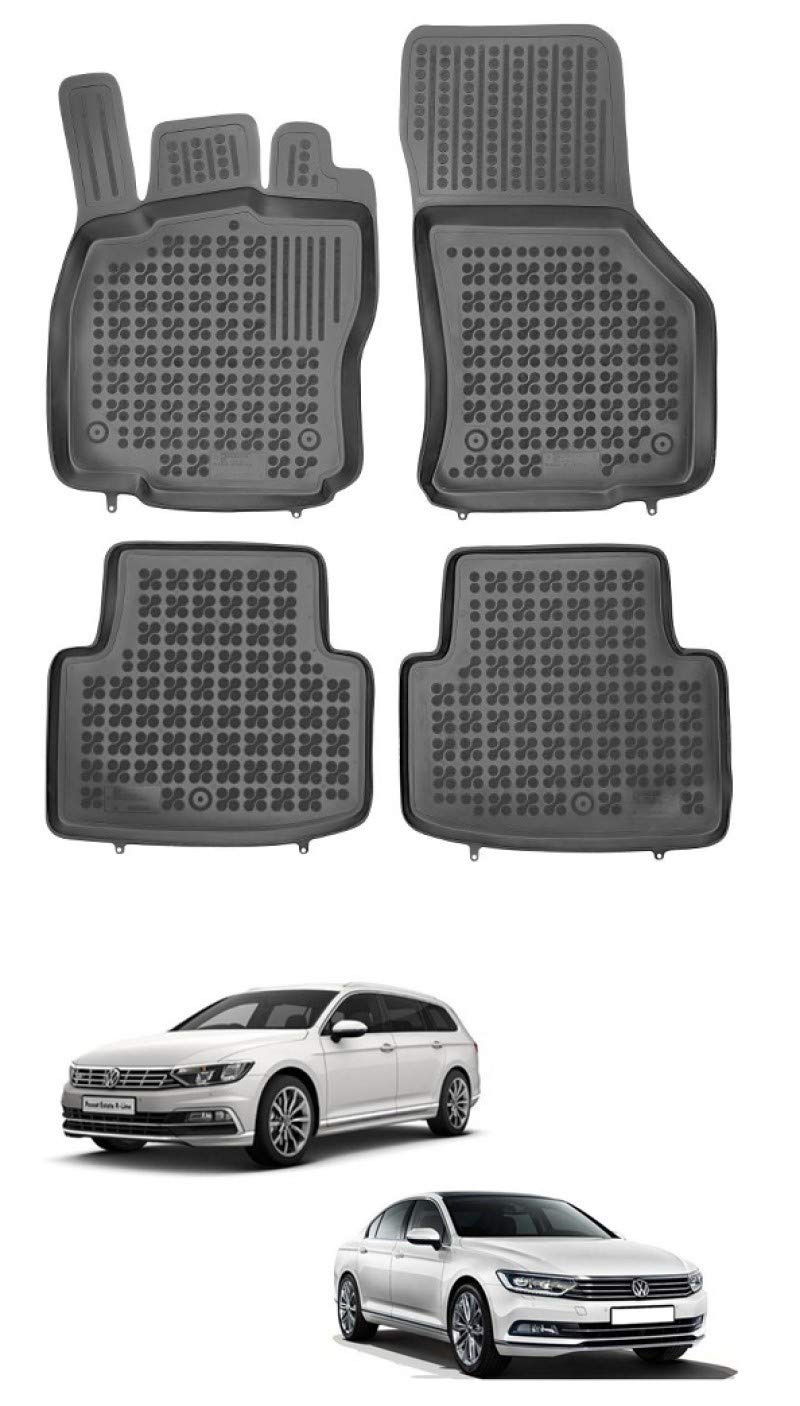 Rezaw 200301 Gummimatte mit Rand für VW Passat (Typ B8) ab Baujahr & # x202 F;: 2014 Heute (Limousine/Kombi) von Rezaw