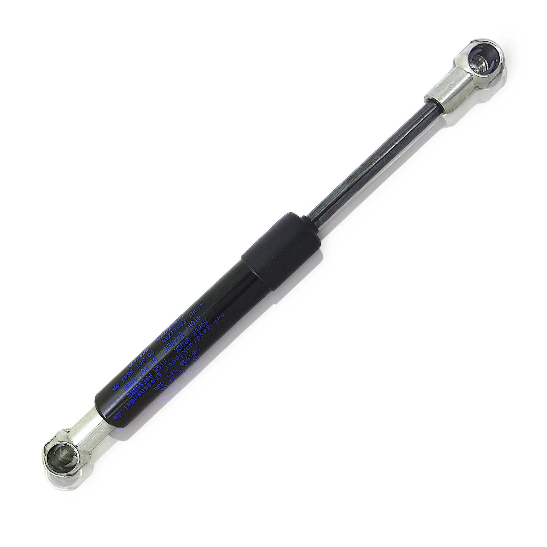 Gasfeder Ersatz für Stabilus Lift-O-Mat 2636NE 0100N, RhedexX® Gasdruckfeder M6 Kugelpfanne Gasdrukdämpfer Winkelpfanne Länge - 445mm, Hub - 180mm, Kraft - 100N (445/180/ 100N - S. Feder) von RhedexX