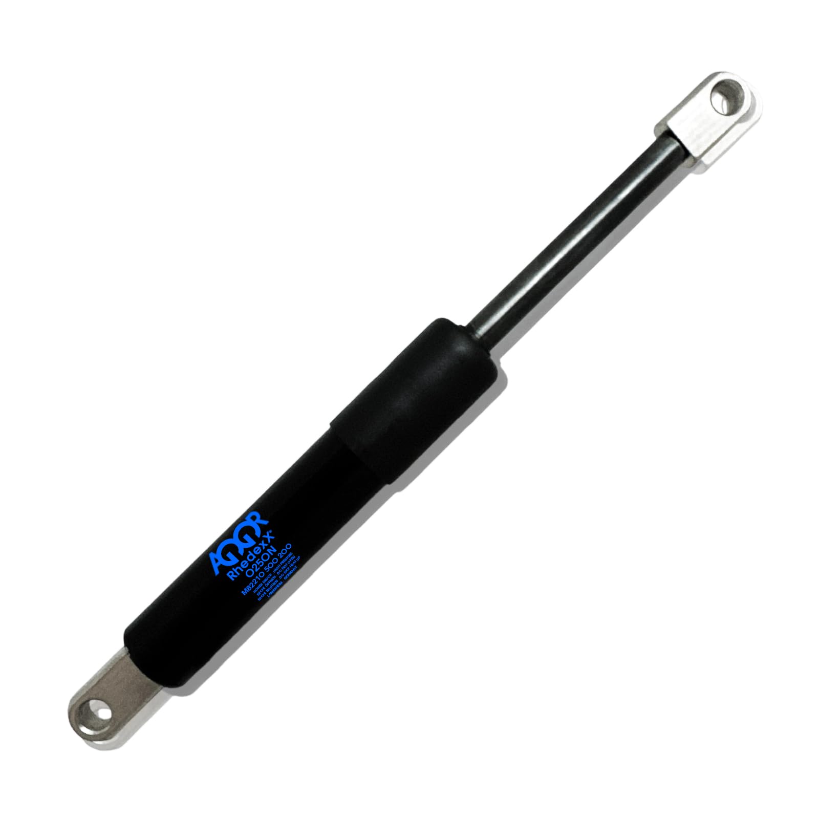 RhedexX® Gasdruckfeder M8 Gelenkauge 350mm/130mm/150N - Gasdruckdämpfer Augenaufnahme FAK-Ø8,2mm Länge-350mm, Hub-130mm (150 N) von RhedexX