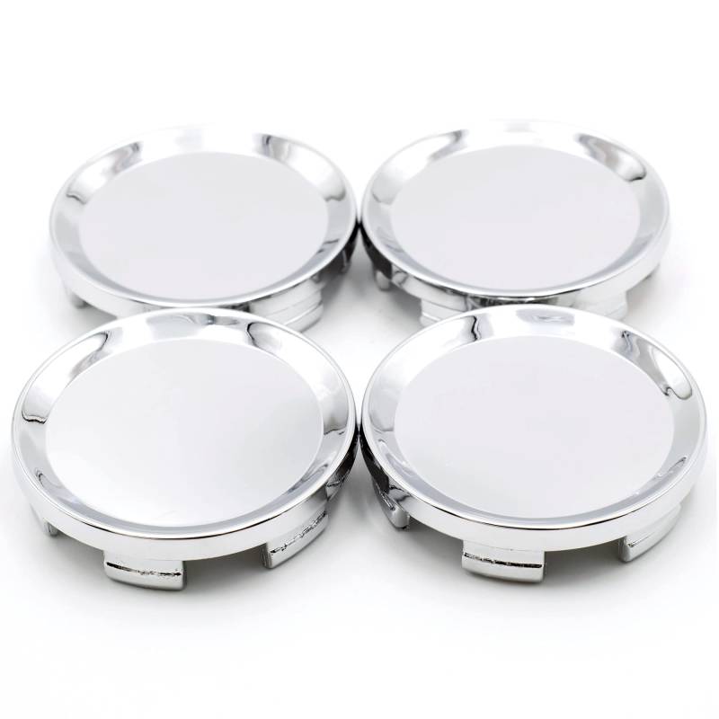 RhinoTuning 4 Stück Satz 64mm Nabendeckel OD 64mm ID 60mm Radkappen Radnabendeckel Nabenabdeckung (Chrom) von Rhinotuning