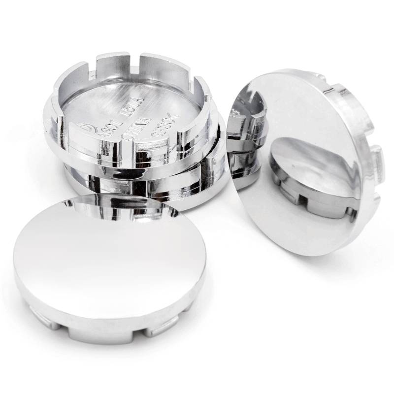 RhinoTuning 4 Stück Radnabenkappen für NabendeckeOD 56 mm ID 51 mm, Chrom Trump Radnabenabdeckung Geeignet, Felgendeckel von Rhinotuning