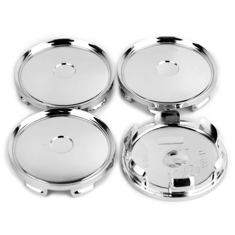 RhinoTuning 4 Stück Radnabenkappen für Nabendeckel OD 68,5 mm ID 64 mm, Sliber Radnabenabdeckung Geeignet für Superforgiata Leggera-HLT Cortina Rad, M653 44742-SHJ-A90 Felgendeckel von Rhinotuning