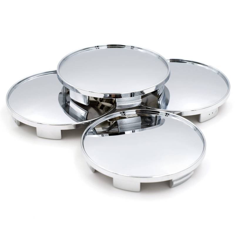 RhinoTuning 4 Stück Radnabenkappen für XXR Enkei Rays BBS Nabendeckel OD 68mm ID 61,5mm, Silber Radnabenabdeckung Geeignet für 005 550 551 553 556 558 559 Rad, 654F Felgendeckel von Rhinotuning