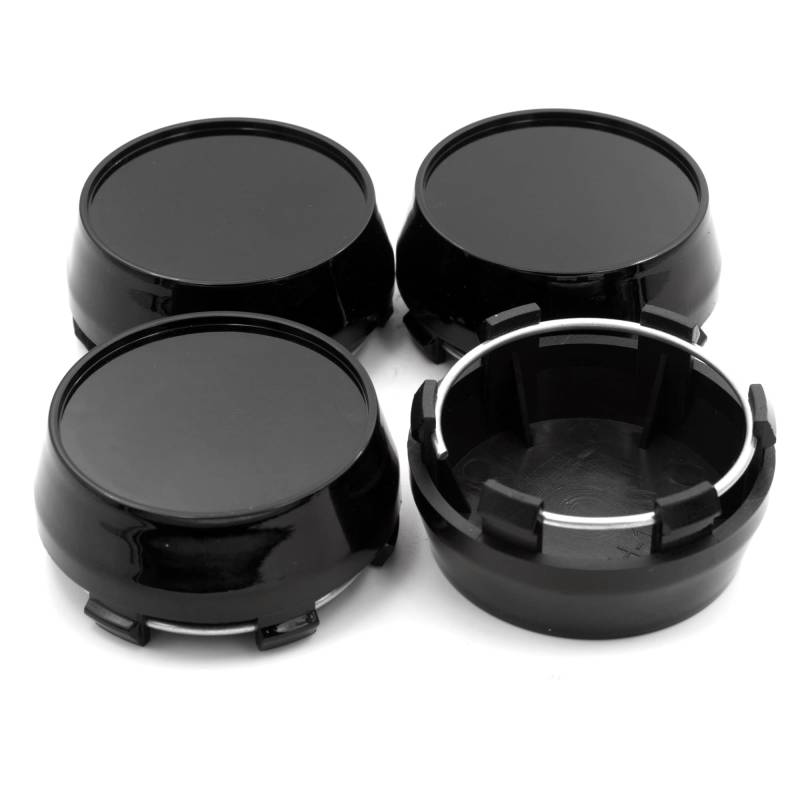 RhinoTuning 4 Stück Radnabenkappen für Nabendeckel OD 60mm ID 56mm, Schwarz Radnabenabdeckung Geeignet für Rad, Felgendeckel von Rhinotuning
