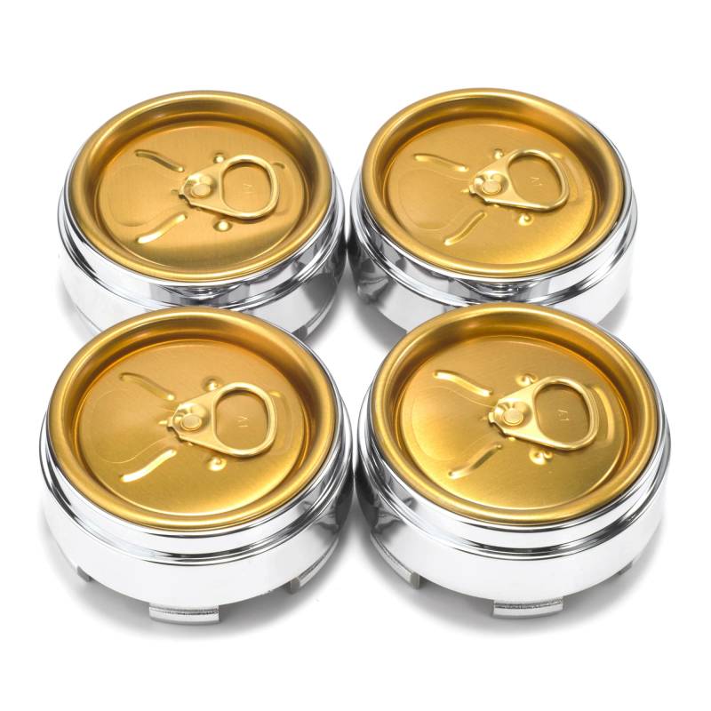 RhinoTuning 4 Stück Radnabenkappen für XXR Nabendeckel OD 66,5 mm ID 62 mm, Chrom Radnabenabdeckung Geeignet für 17" CE28n 17" G-Force ZE40 TE37 18" F150 RPF1 XXR 530 557 Rad, Felgendeckel von Rhinotuning