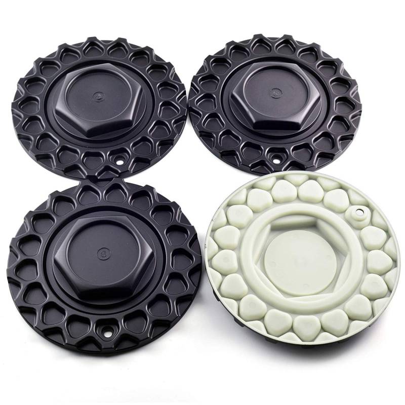 RhinoTuning 4 Auto-radkappen außendurchmesser 168mm innendurchmesser 109mm nabendeckel 6.61in oberfläche für RS Style 5 AV05 für 09.24.004 09.24.028(schwarz) von Rhinotuning