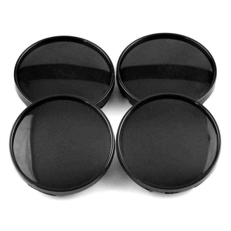 RhinoTuning 4 Stück Radnabenkappen für Nabendeckel OD 61 mm ID 55,5 mm, Schwarz Radnabenabdeckung Geeignet für Legacy Tribeca XV Crosstrek Outback WRX Forester Rad, Felgendeckel von Rhinotuning