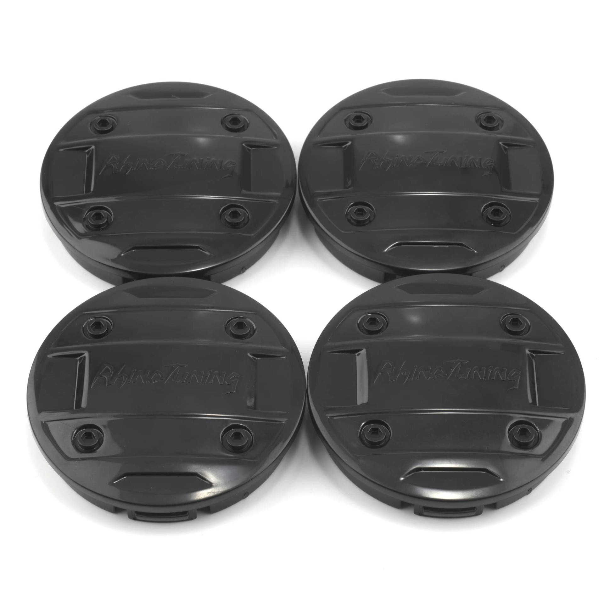 RhinoTuning 4 Stück Radnabenkappen für Nabendecke OD 56 mm ID 52 mm, Schwarz Radnabenabdeckung Geeignet für Beetle 1998-2010 / Beetle Cabrio 2003-2010, 1J0 601 171 Felgendeckel von Rhinotuning