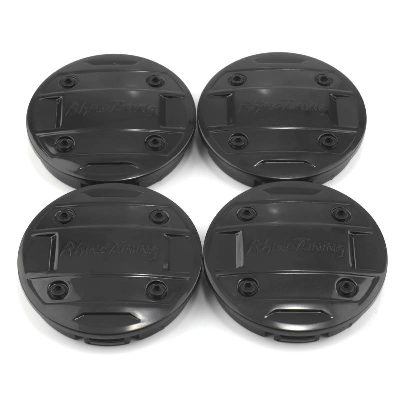 RhinoTuning 4 Stück Radnabenkappen für Nabendecke OD 56 mm ID 52 mm, Schwarz Radnabenabdeckung Geeignet für Beetle 1998-2010 / Beetle Cabrio 2003-2010, 1J0 601 171 Felgendeckel von Rhinotuning