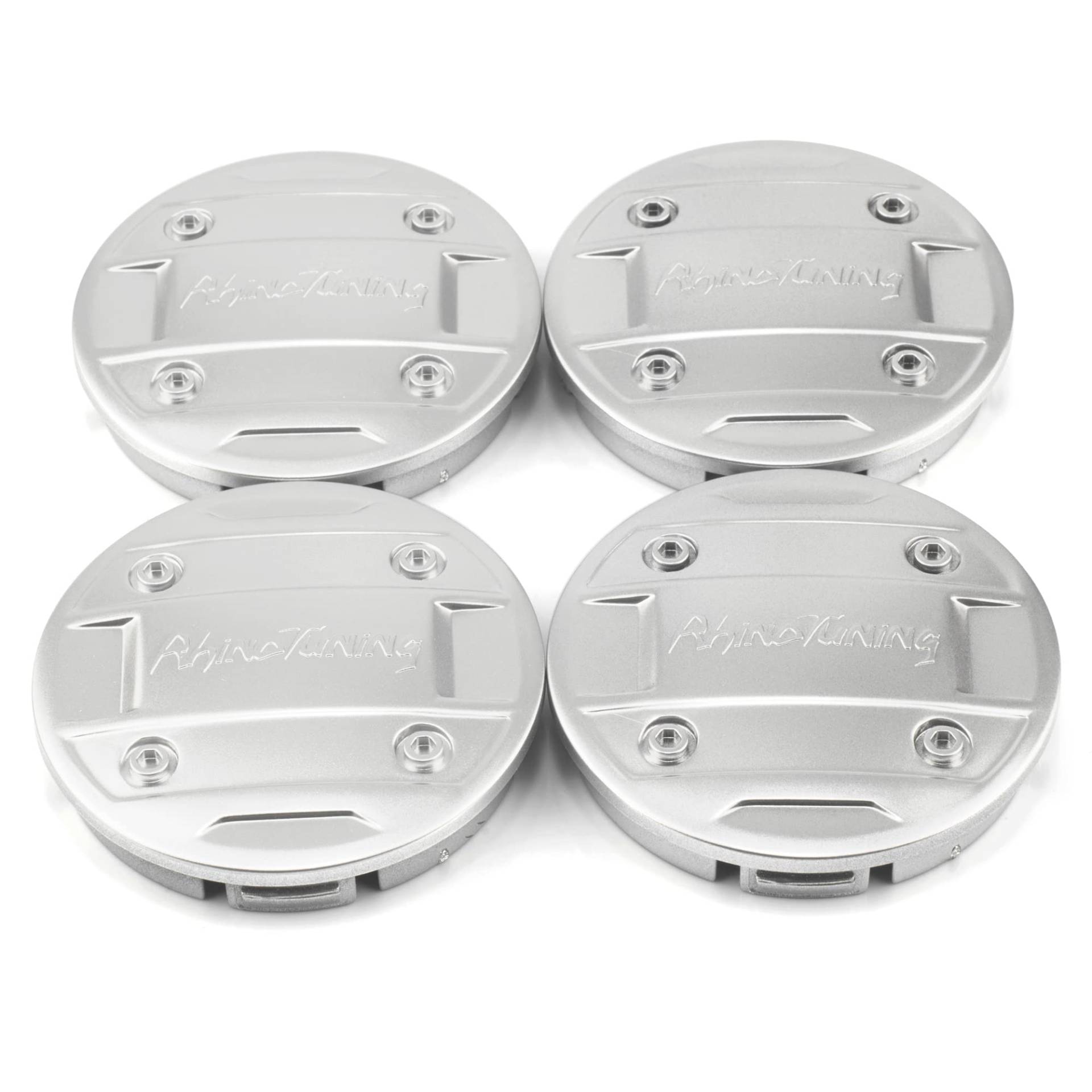 RhinoTuning 4 Stück Radnabenkappen für Nabendecke OD 56 mm ID 52 mm, Chrom Radnabenabdeckung Geeignet für Beetle 1998-2010 / Beetle Cabrio 2003-2010, 1J0 601 171 Felgendeckel von Rhinotuning