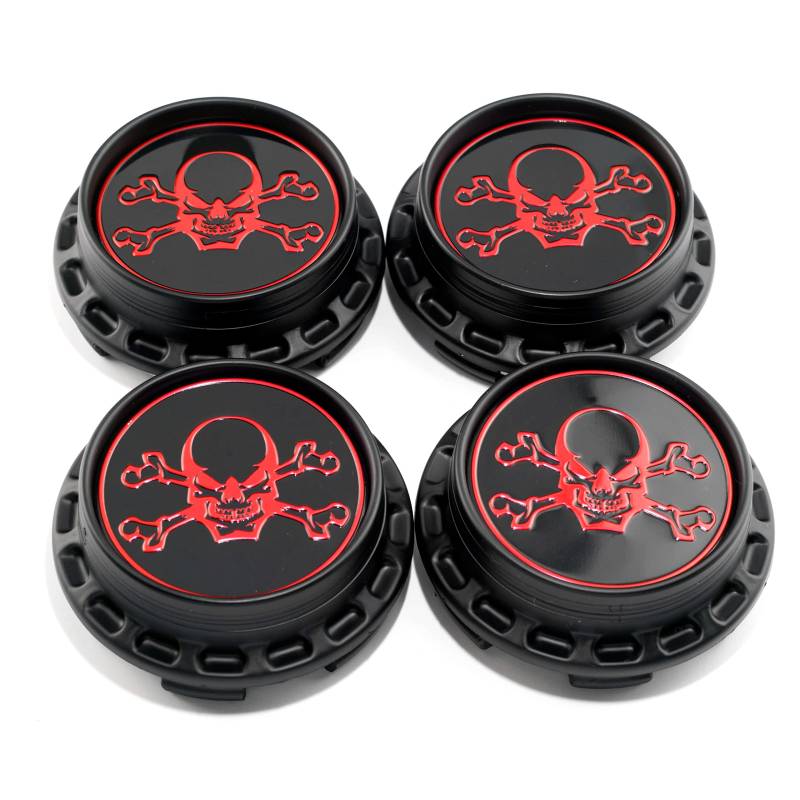 RhinoTuning 4X Radnabenkappen für Nabendeckel OD 67 mm ID 62 mm, Schwarz Radnabenabdeckung Geeignet für CE28N TE37 GT30 GTC XXR 552 Rad, M-777 C-307-1 Felgen-Ersatz von Rhinotuning