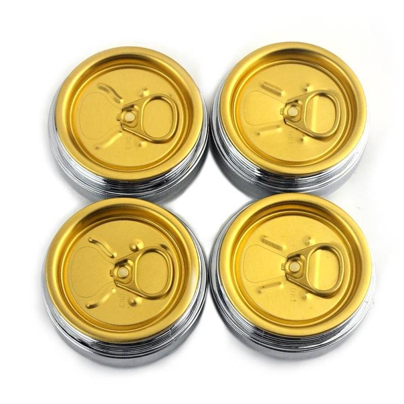 RhinoTuning 4 Stück Satz 60mm Nabendeckel OD 60mm ID 56.23mm Radnabenkappen 2.36in Radnabendeckel Radkappen für CAP-637(Gold) von Rhinotuning